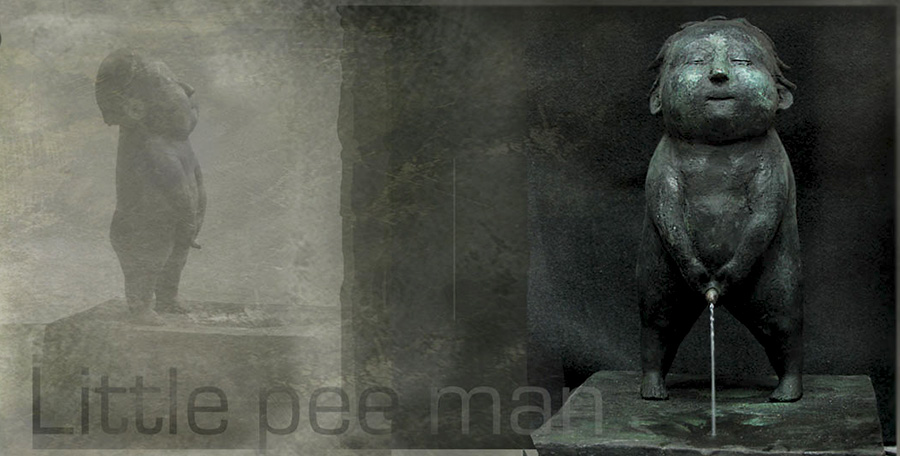 Olya Muravina. Фонтан «Писающий мальчик» | год создания: 2007 | материал: бронза | размер: h - 33 см